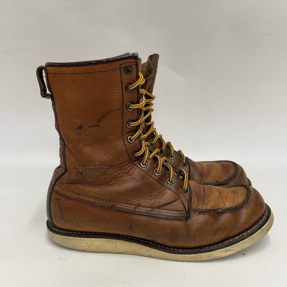 Red Wing 10877 8” Leather Moc Toe Heritage Boots “Brown” main image 7